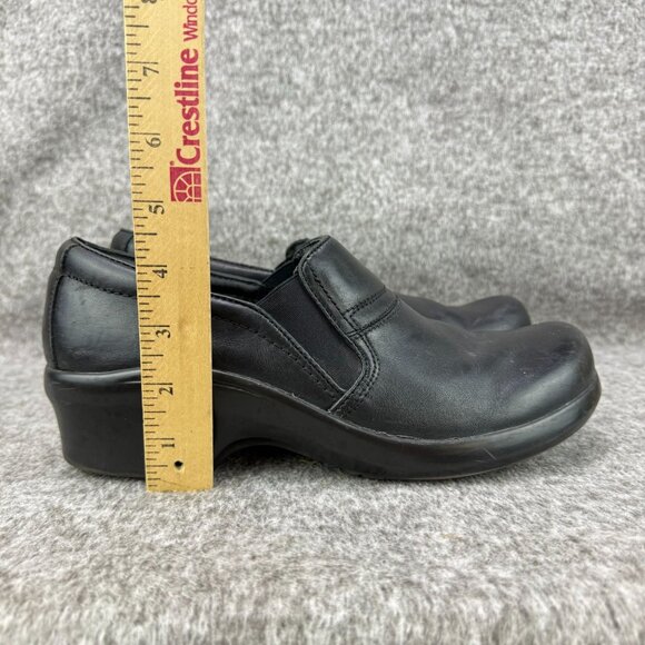 ✅ Womens 11B Ariat Sutter Black Leather Slip-On Clogs Heeled Comfort Work/Chore - Picture 8 of 12